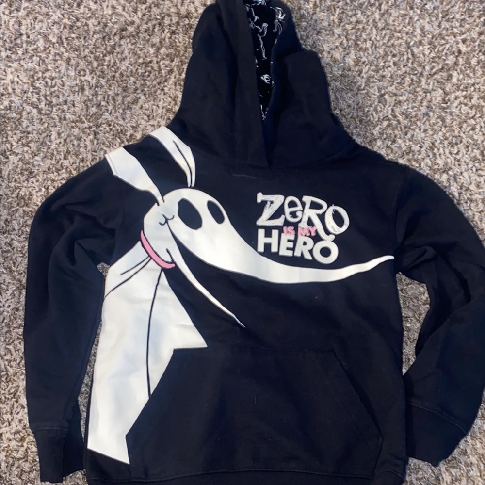 Kids Black Graphic Hoodie